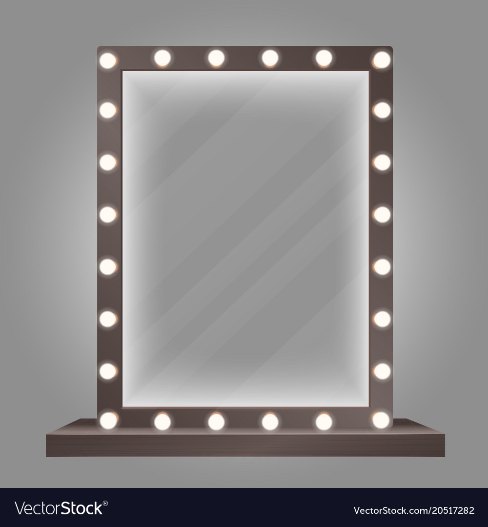 cosmetic mirror with lights