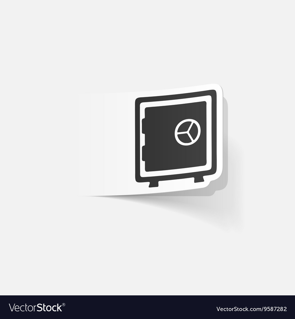 Realistic design element safe