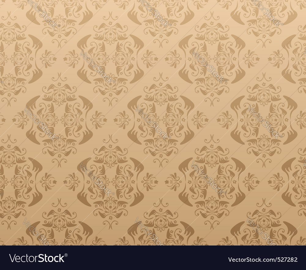 Seamless damask wallpaper