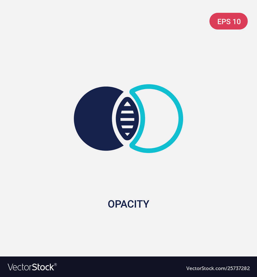 Two color opacity icon from edit tools concept vector image Two color opacity icon from edit tools concept