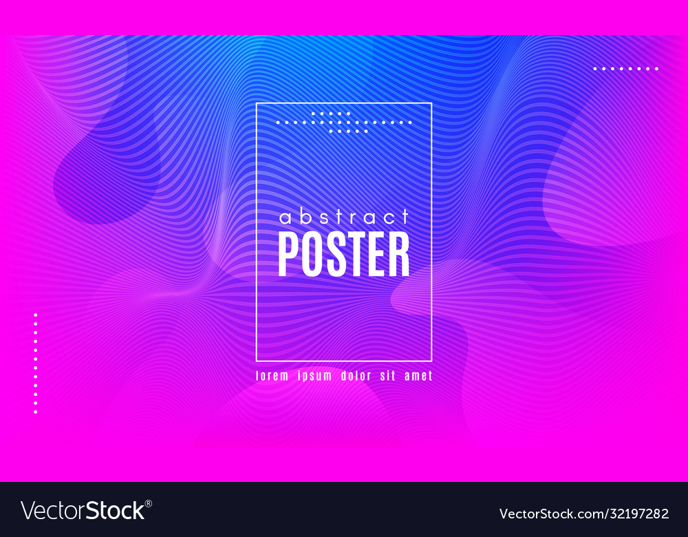 Wave abstract background with color fluid shapes vector image Wave abstract background with color fluid shapes