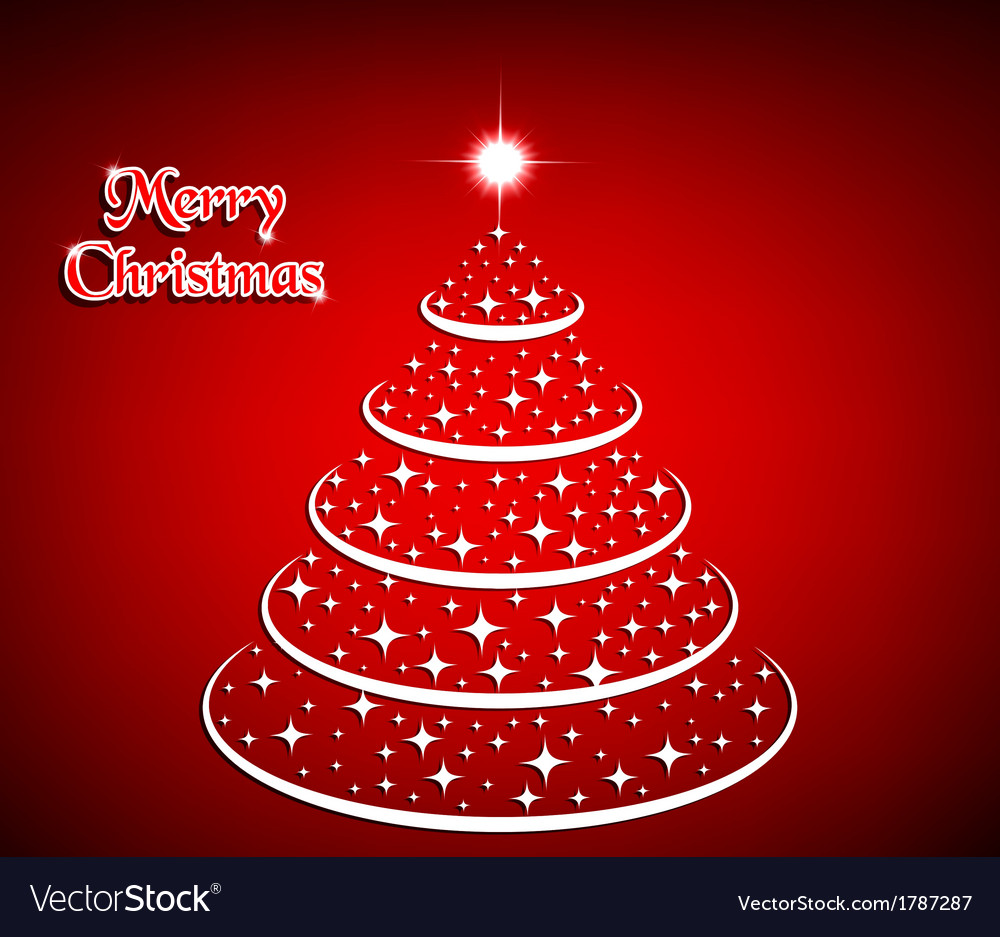 Christmas background with tree