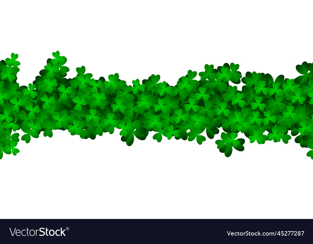 Clover Shamrock Seamless Pattern