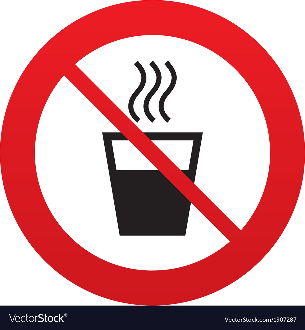 Hot water sign icon Hot drink symbol Royalty Free Vector