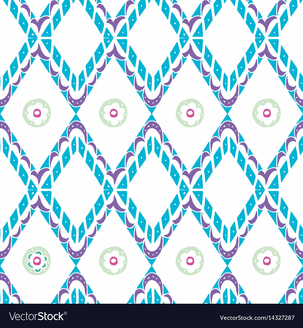 Seamless pattern with ethnic elements