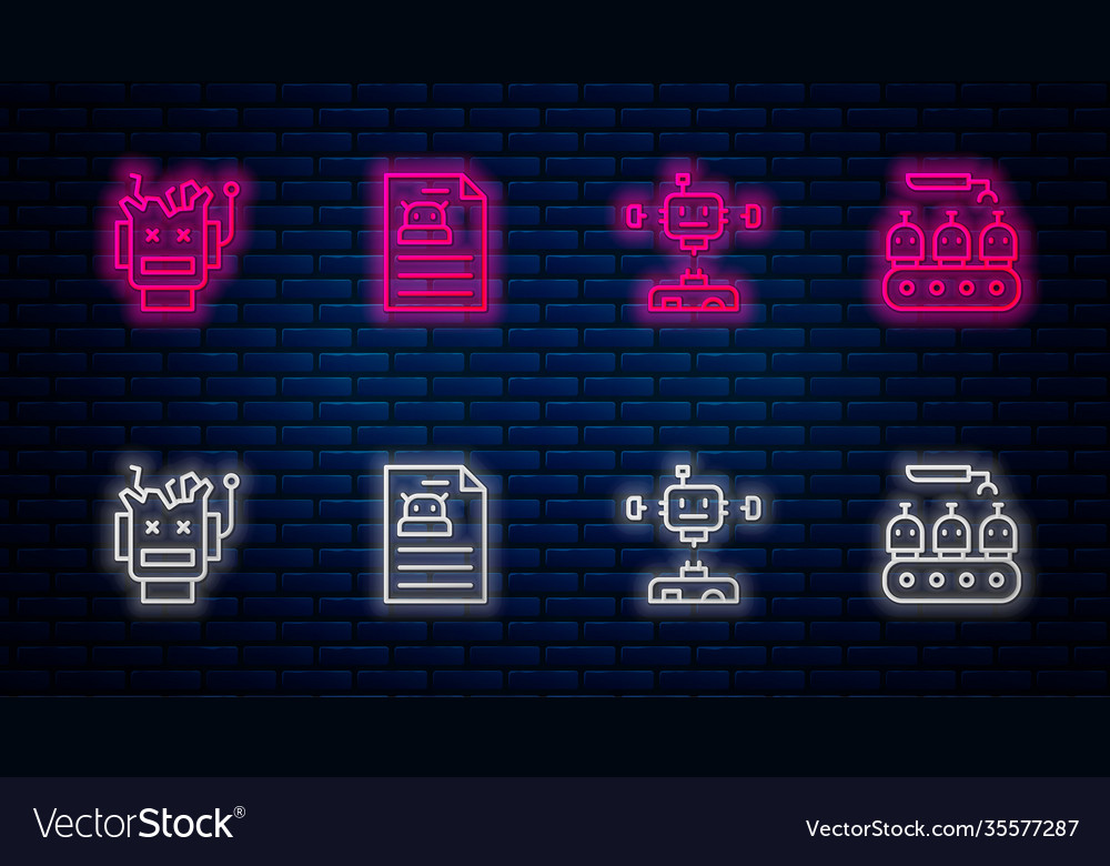 Set line technical specification disassembled vector image Set line technical specification disassembled