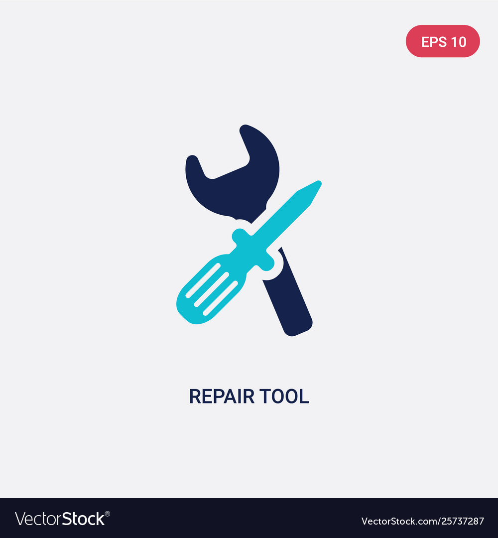 Two color repair tool icon from edit tools