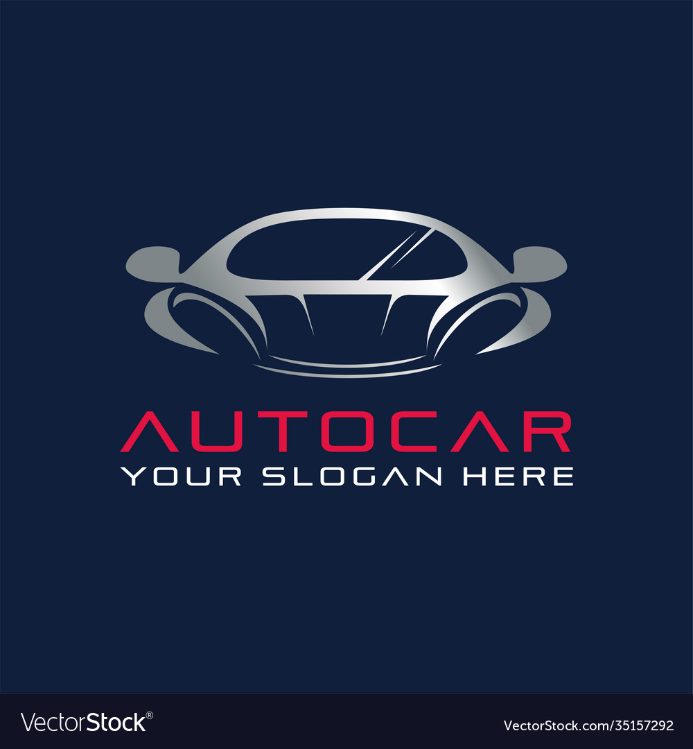 Abstract automotive car logo Royalty Free Vector Image