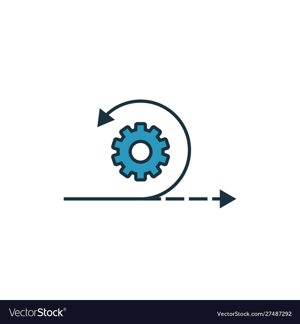 Agile icon set four elements in different styles