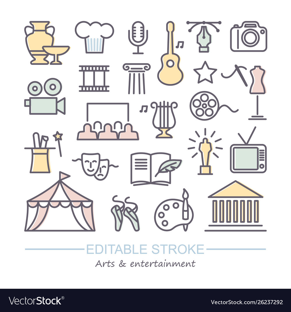 Arts & Entertainment Icon Set
