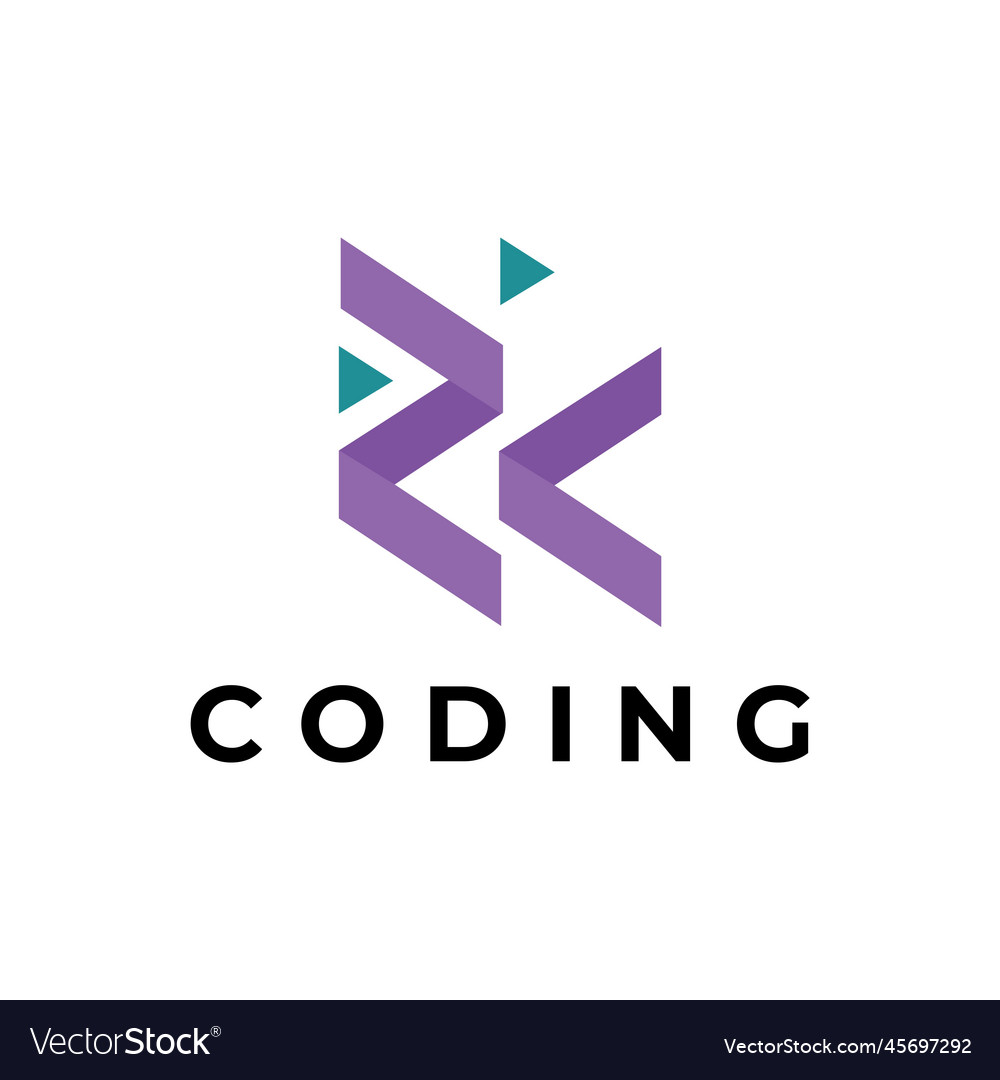 Coding symbol logo design