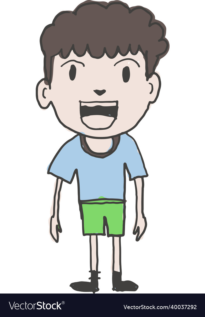 Draw cartoon boy girl icon sign design