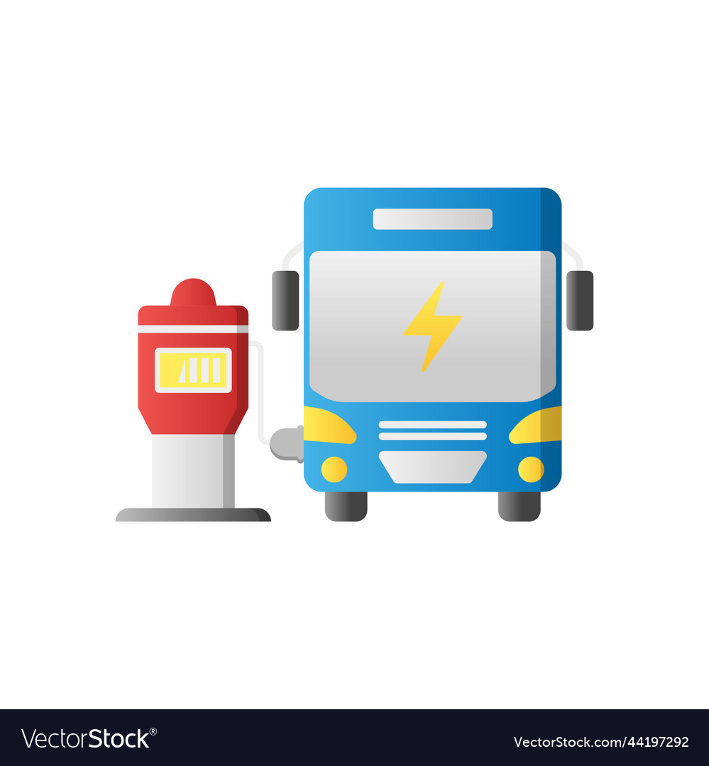 Electric station icon design template