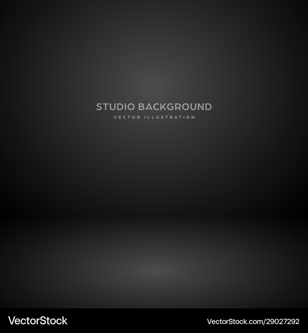 Empty black gray studio abstract background Vector Image