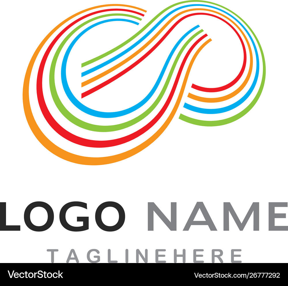 Infinity logo Royalty Free Vector Image - VectorStock