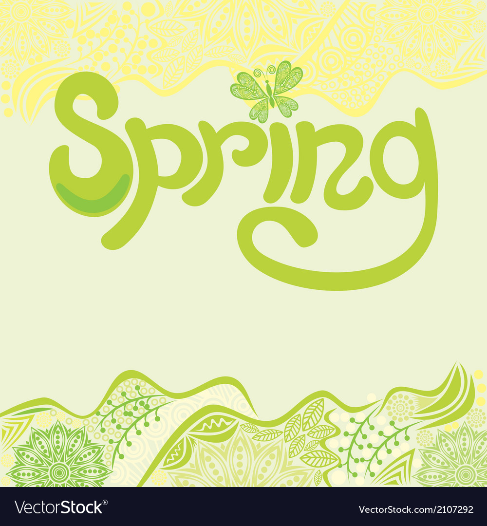 Nature pattern background spring