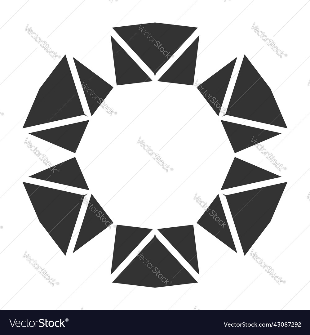 Simple motif mandala shape element circular round