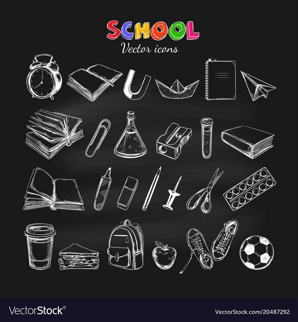 Welcome back to school collection Royalty Free Vector Image