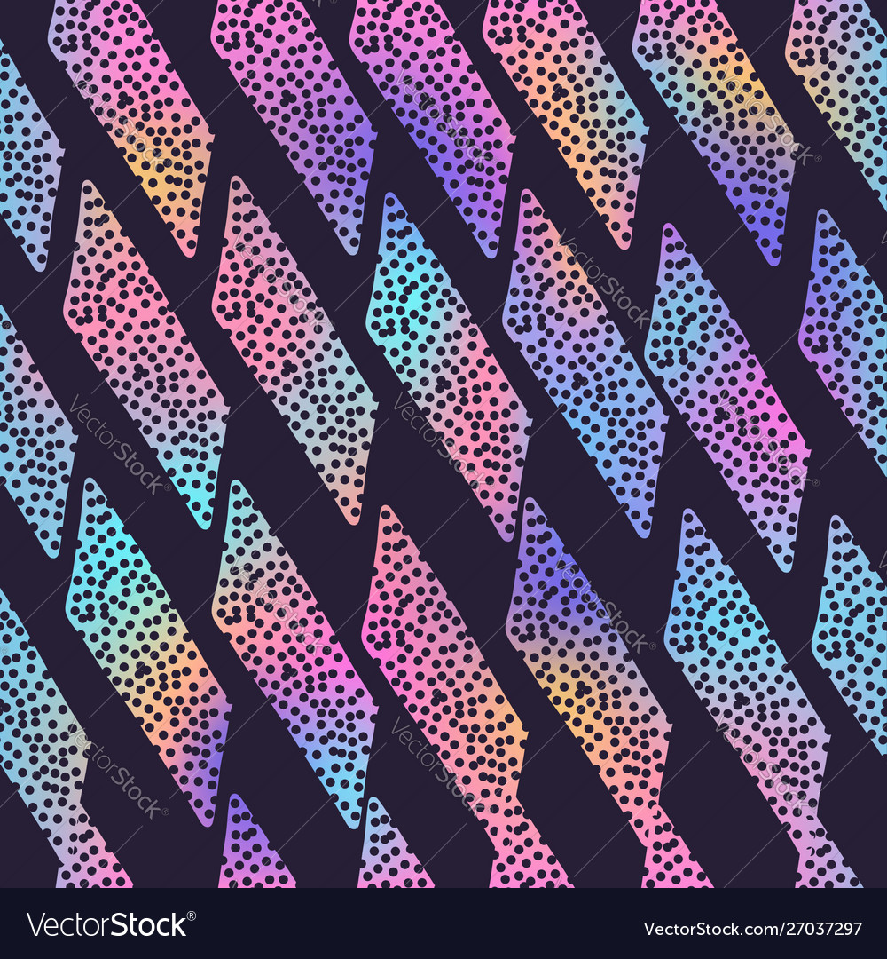 Abstract trendy pattern with color doodle shapes