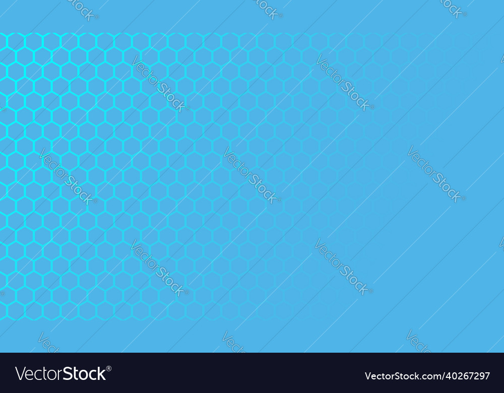 Blue hexagonal honeycomb mesh pattern Vector Image Blue hexagonal honeycomb mesh pattern
