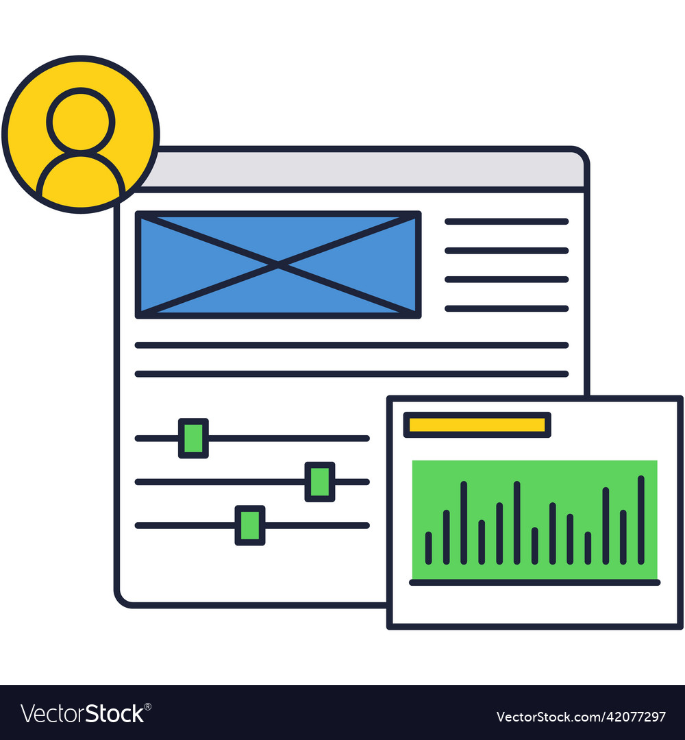 Digital design develop testing process flat icon