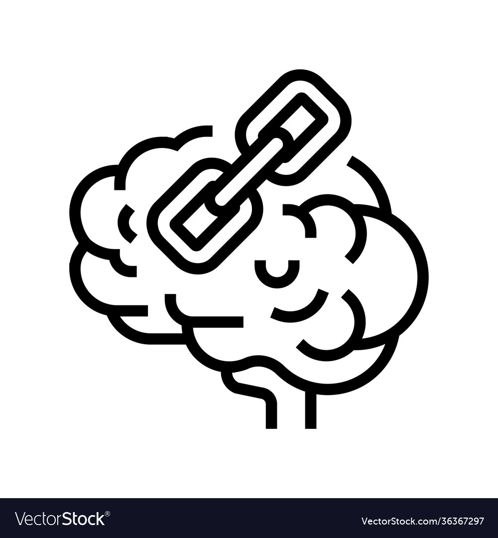 Epistemology philosophy line icon vector image Epistemology philosophy line icon