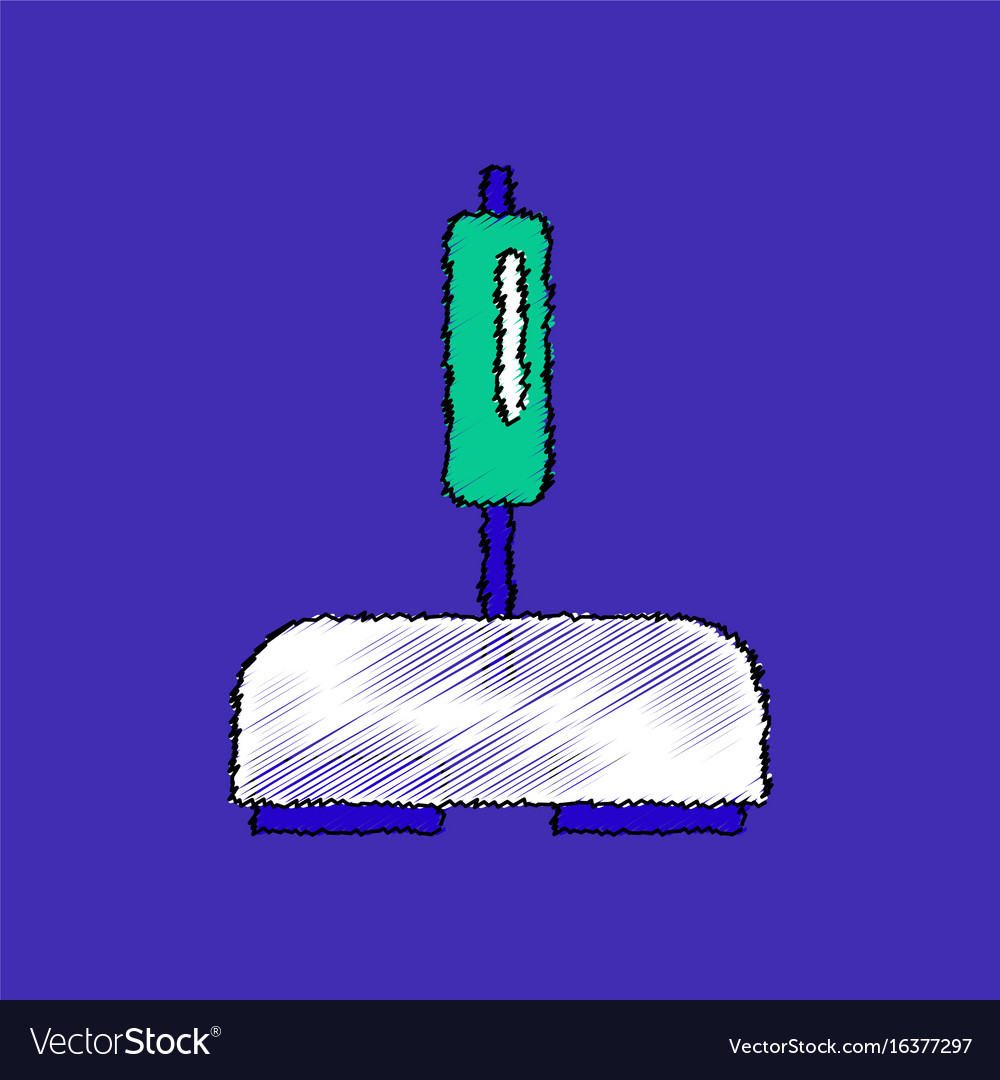 Flat shading style icon playing joystick