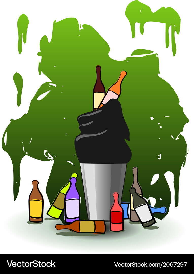 Full recycle bin Royalty Free Vector Image - VectorStock