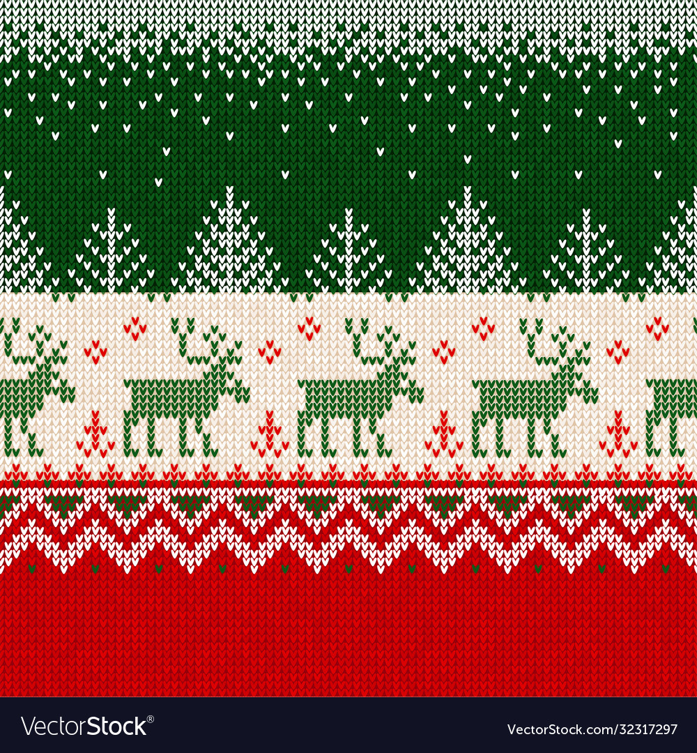 Merry Christmas Seamless Knit Pattern