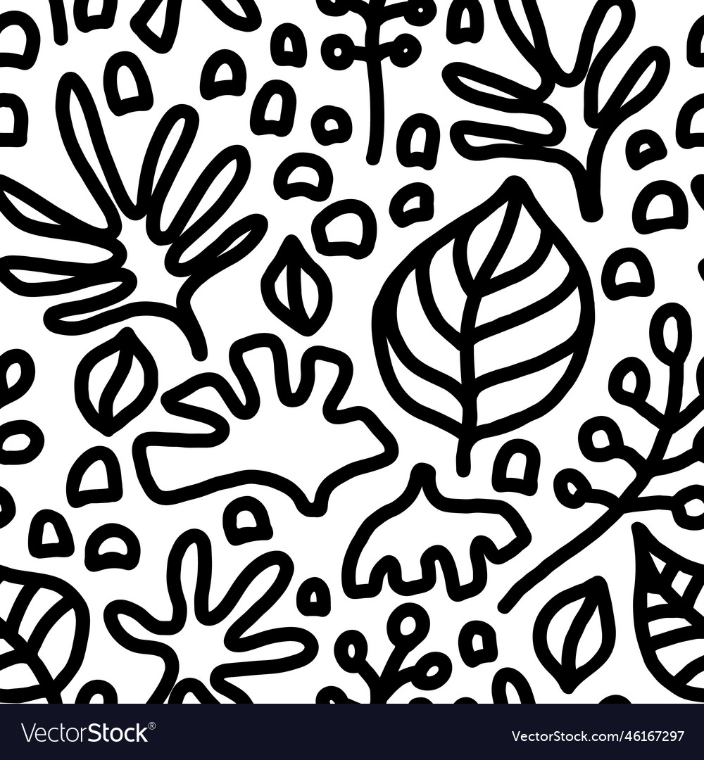 Organic minimalistic seamless pattern