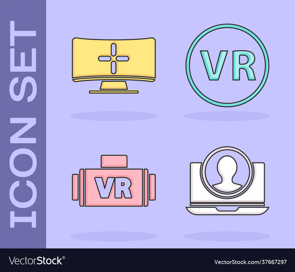 Set create account screen computer monitor vector image Set create account screen computer monitor