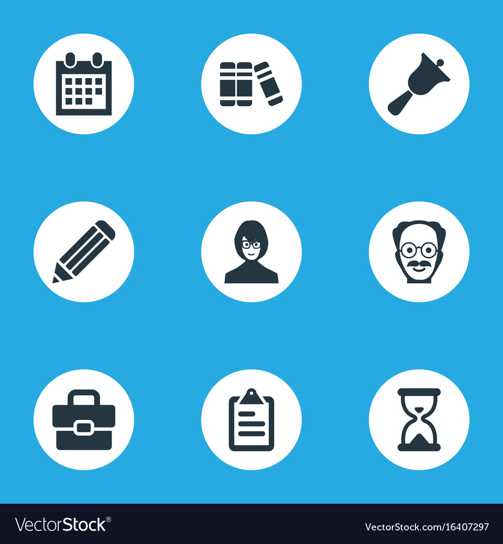 Set of simple knowledge icons