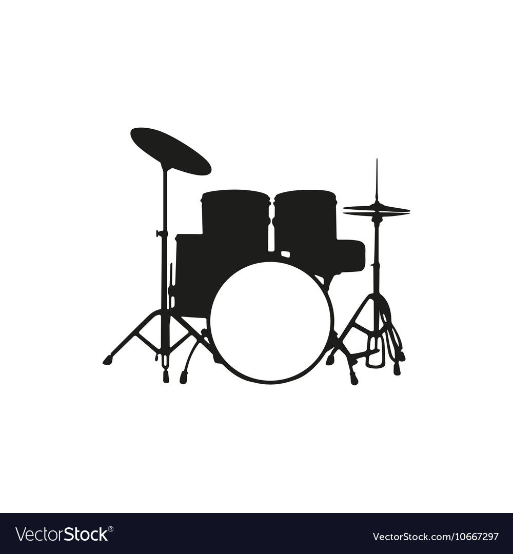 drum set silhouette png