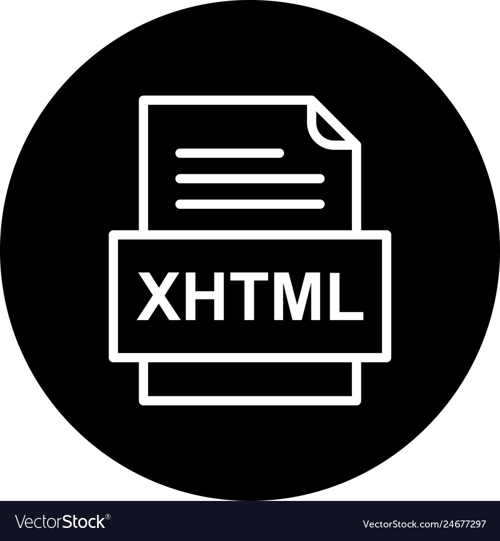 Xhtml file document icon
