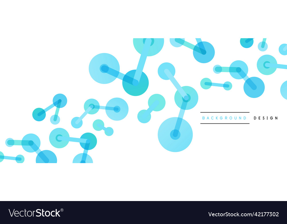 Abstract background round dots connected by lines Vector Image Abstract background round dots connected by lines