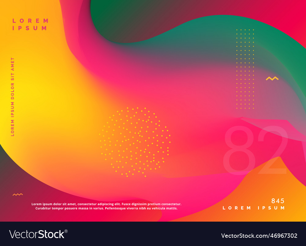Abstract fluid colors gradient shape background