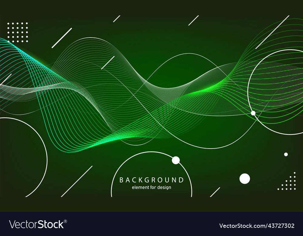 Abstract wave background element for design vector image Abstract wave background element for design