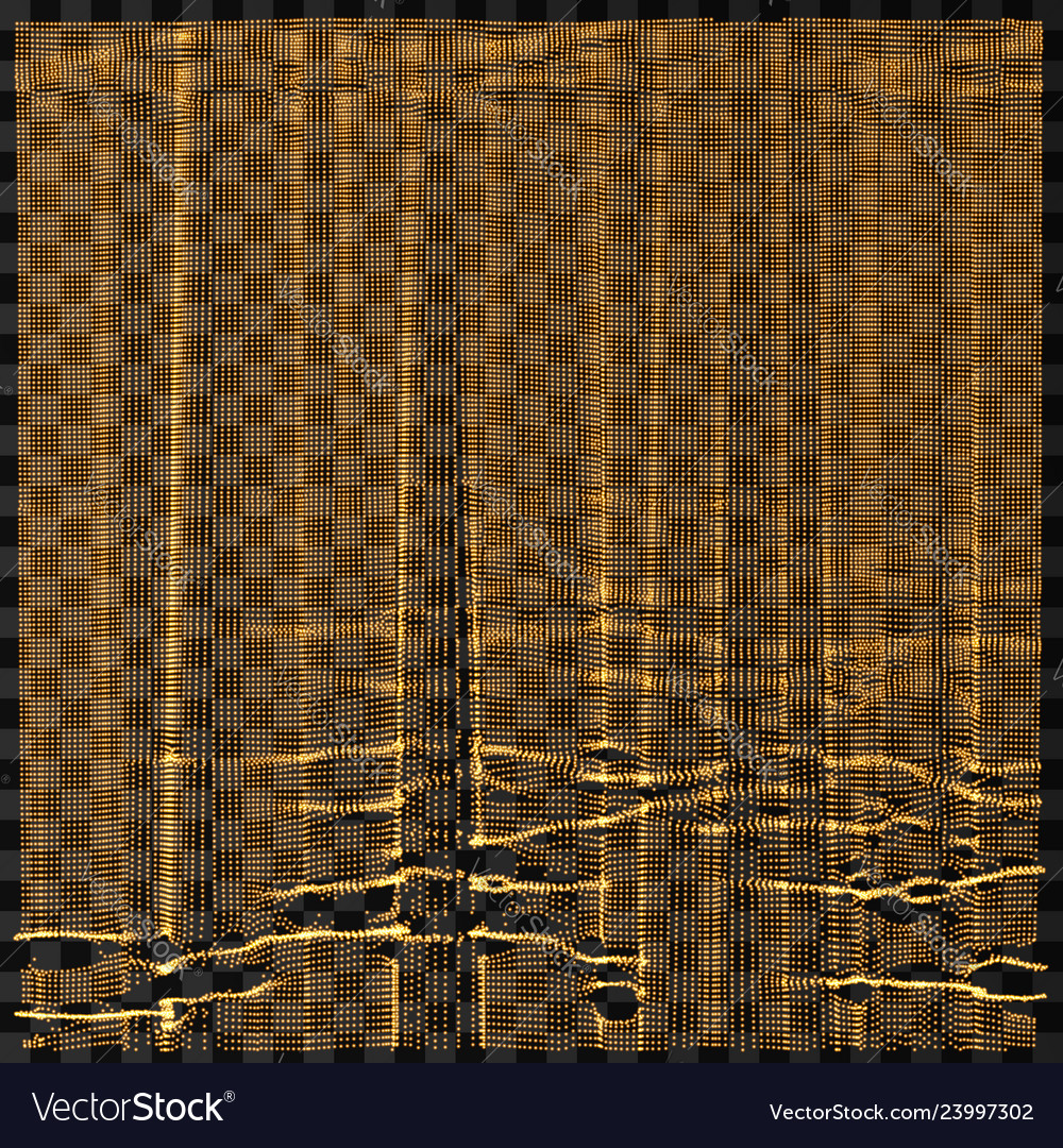 Array mit dynamischen Partikeln 3d futuristisches Gitter vector image Array mit dynamischen Partikeln 3d futuristisches Gitter