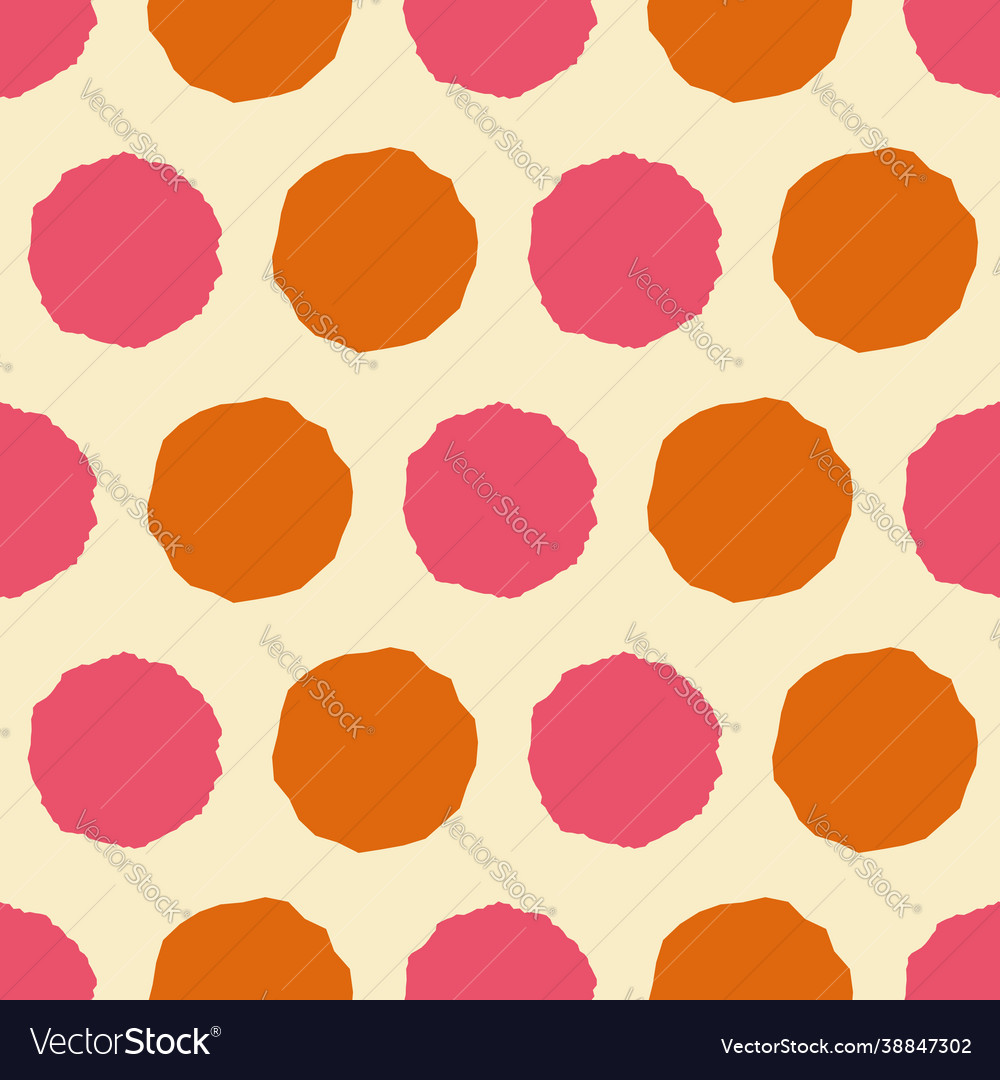 Colorful dots seamless repeat pattern print