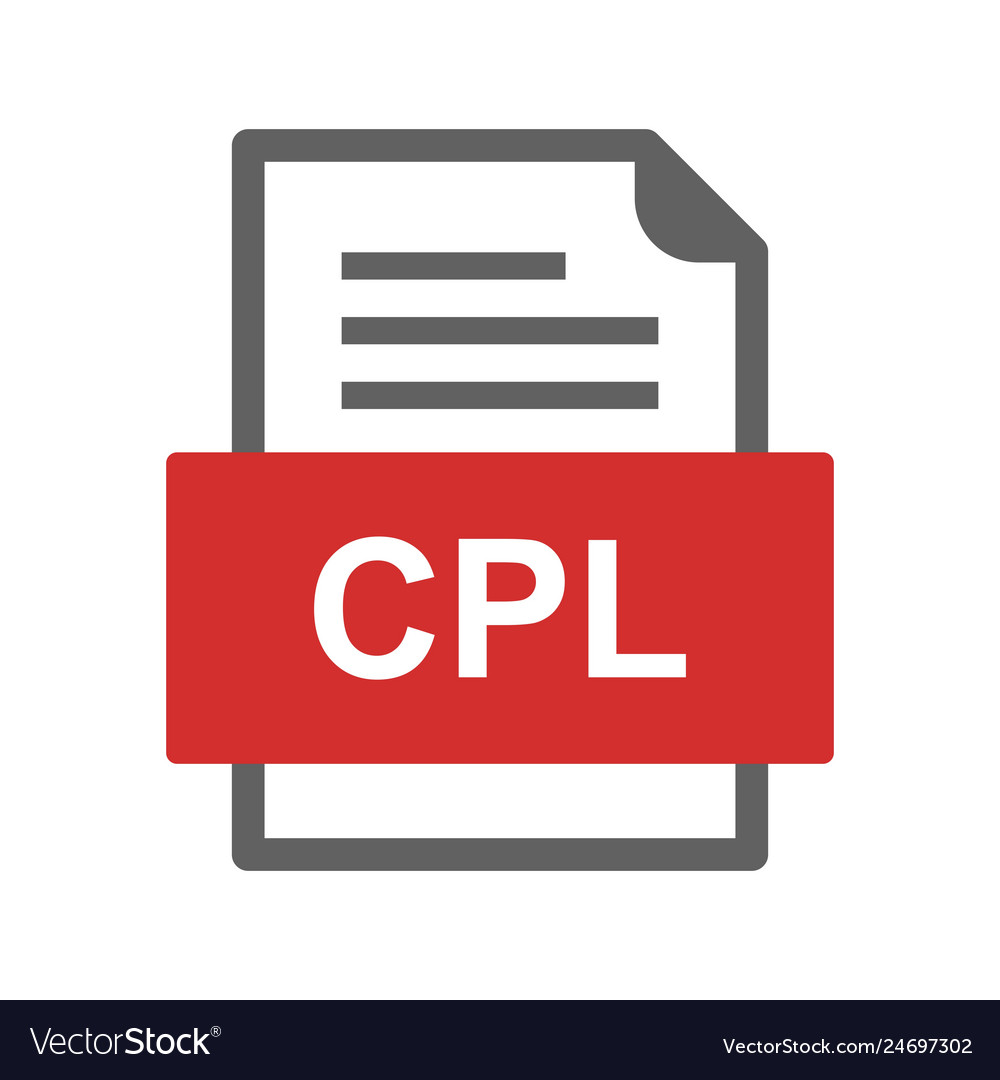 Cpl file document icon
