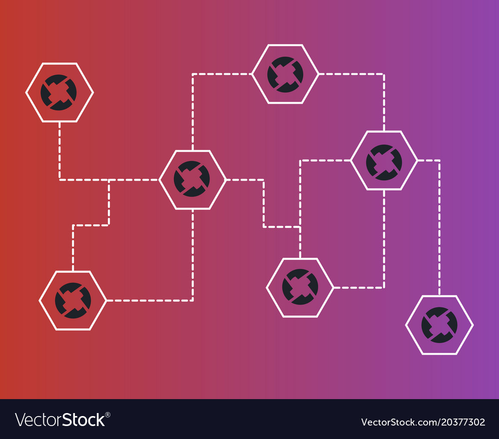 Cryptocurrency 0x blockchain style background