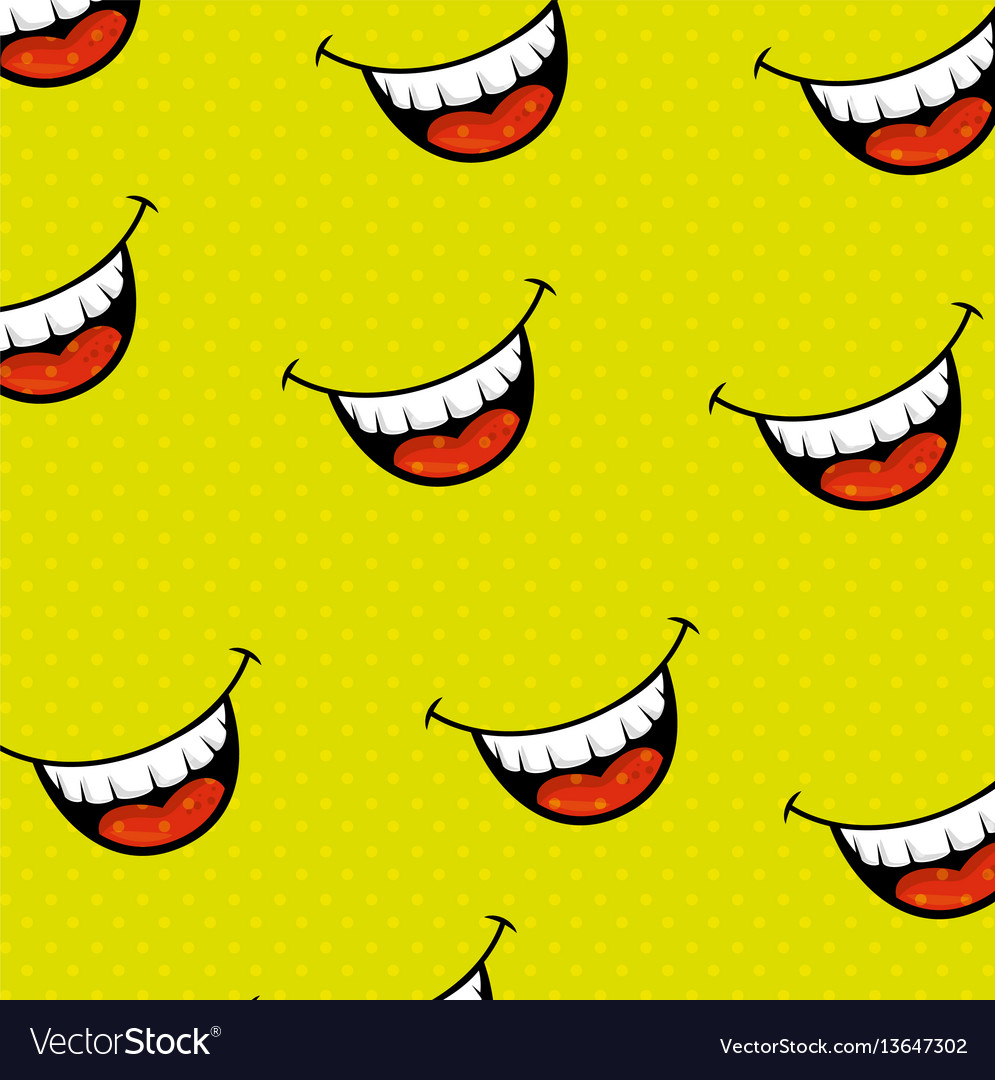 Fools mouth pattern background