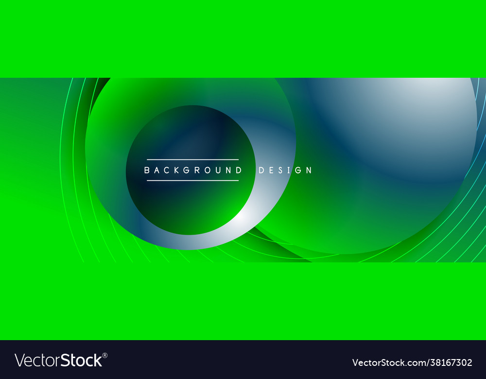 Gradient circles with shadows techno vector image Gradient circles with shadows techno