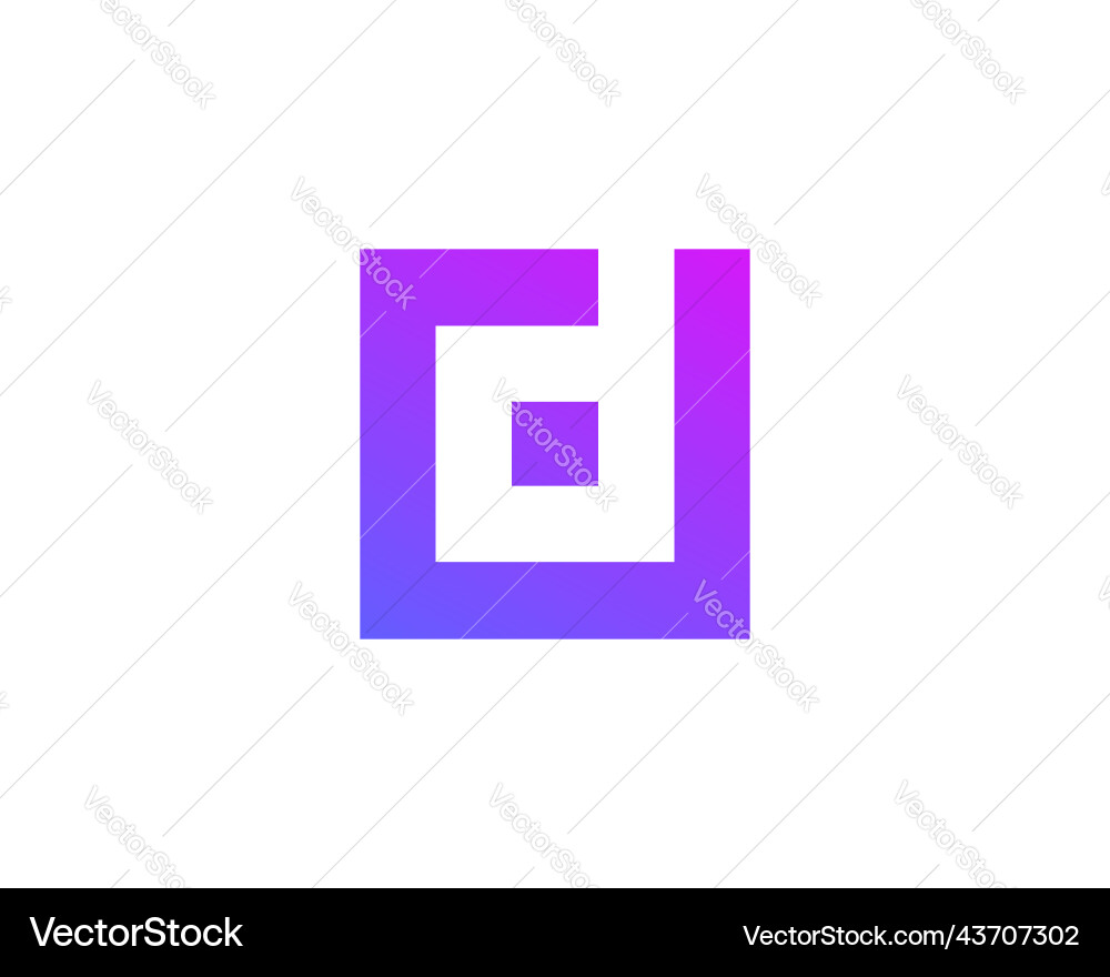 Letter d logo icon design template elements Vector Image
