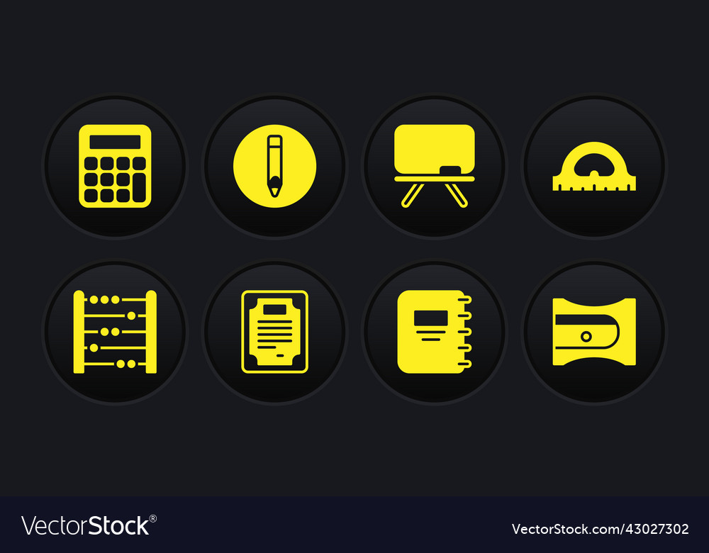 Set abacus protractor grid certificate template