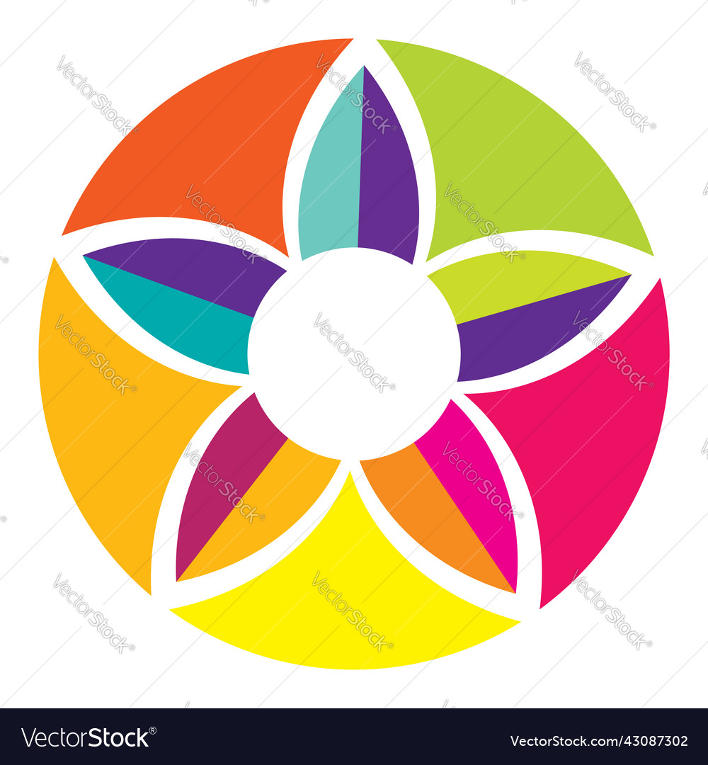 Simple motif mandala shape element circular round