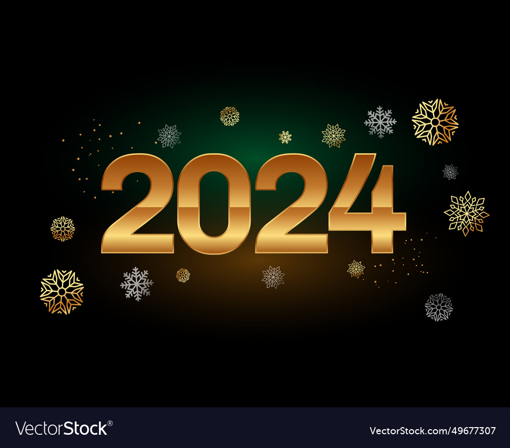 2024 new year festive dark background Royalty Free Vector