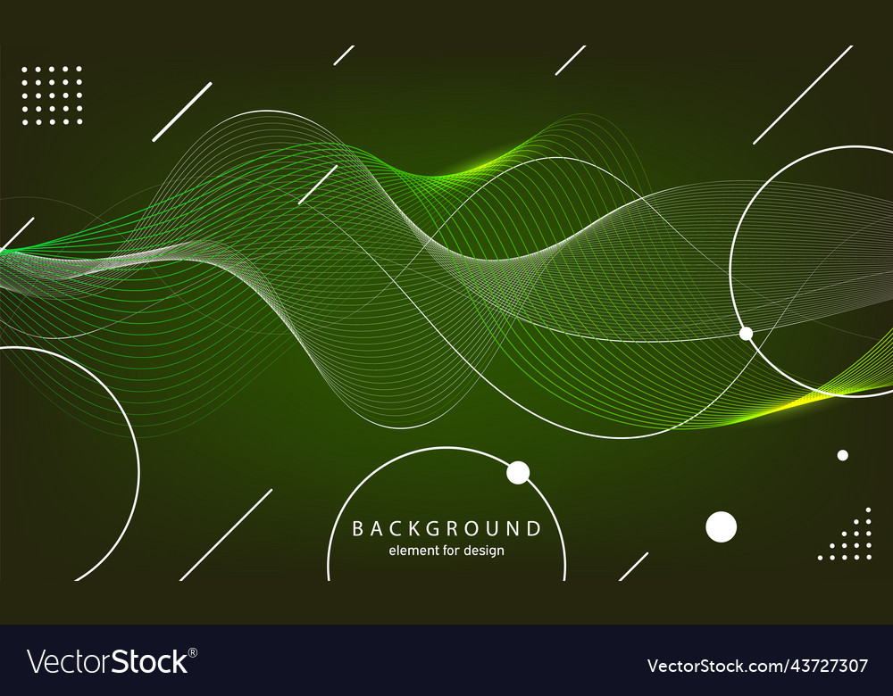 Abstract wave background element for design vector image Abstract wave background element for design