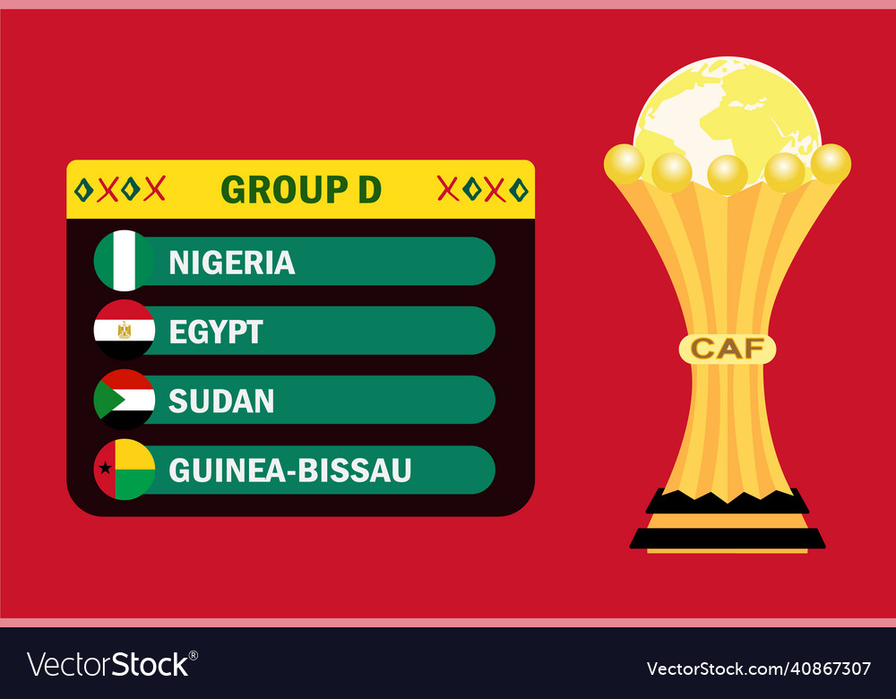 Can cameroon 2021 group d african cup football Vector Image