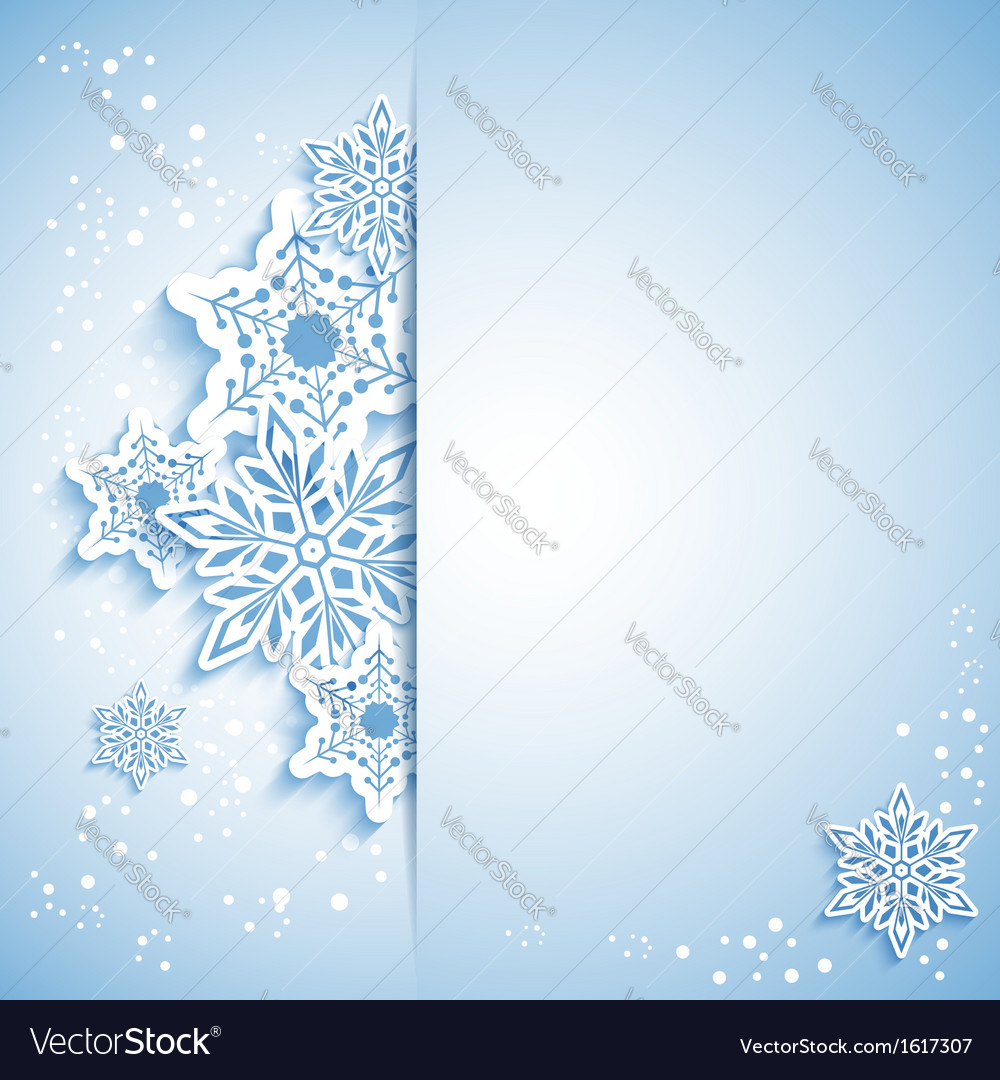 Christmas snowflake greeting card
